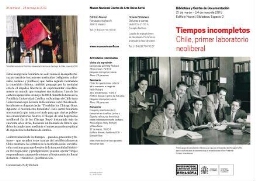 Tiempos incompletos - Chile, primer laboratorio neoliberal